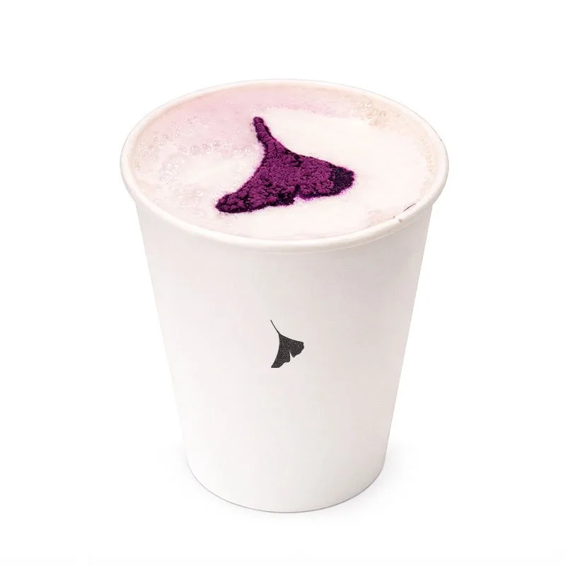 Hot taro latte · $6.75