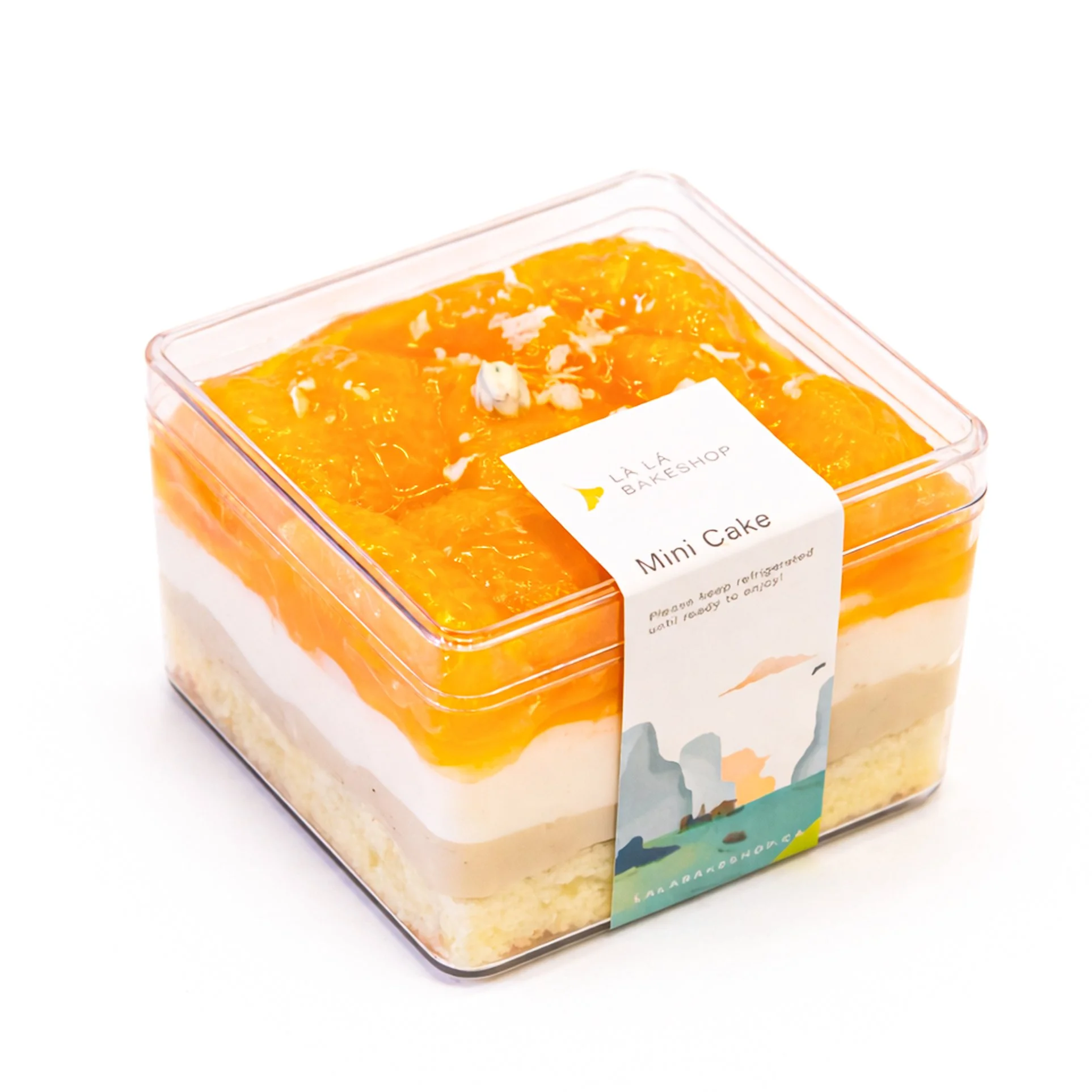 Tangerine jasmine mini cake · $12.75