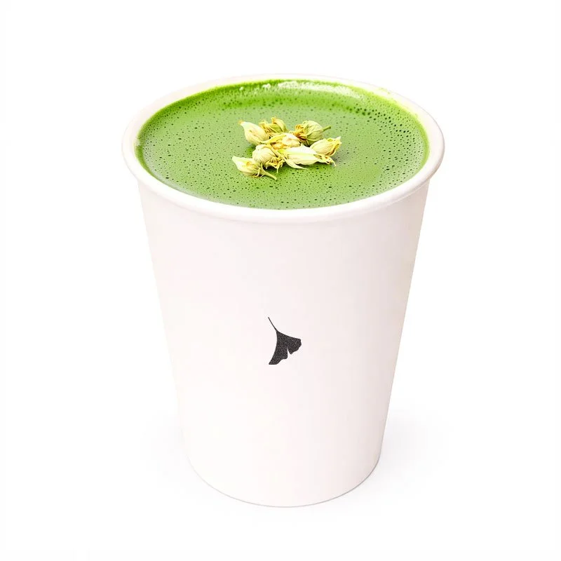 Jasmine matcha latte (hot) · $6.95