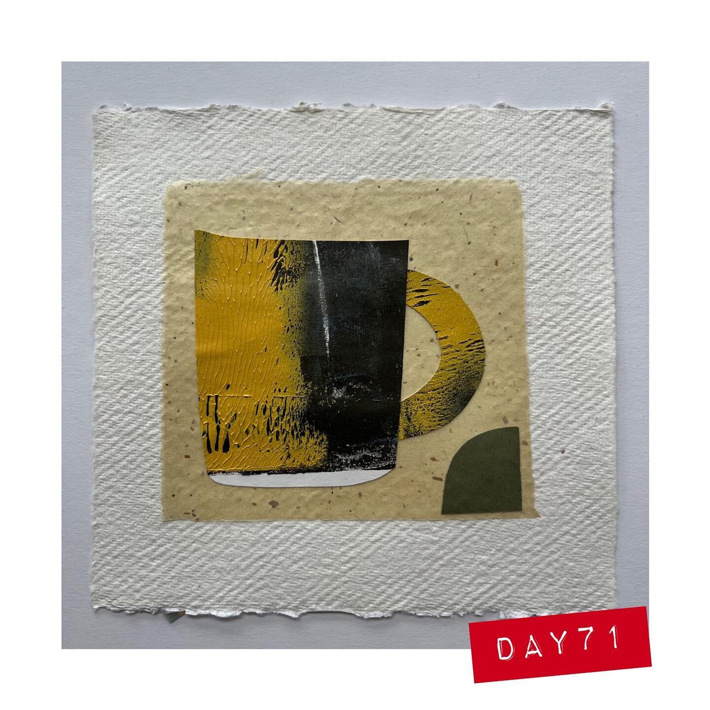 Day 71 - I always put one coffee cup in the collage series each year!! And today seemed a coffee inspired day. 

Enjoy your first cup of the day, or your first Coca-Cola if your name is Kathy!!! @kathycookquilts &hearts;️

☕️☕️☕️

🤍 #100dayproject20