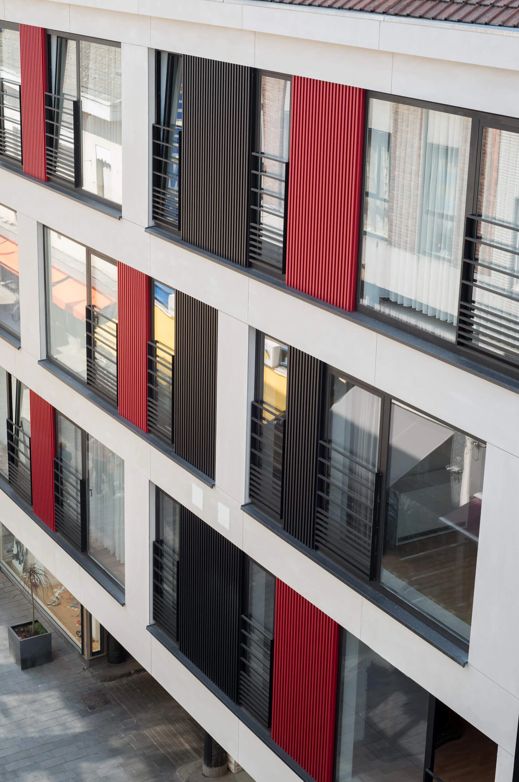 Aluminium gevelbekleding in 2 kleuren