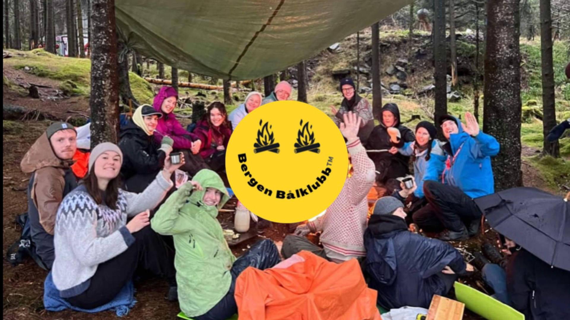 Tur til Fløyen med Bergen Bålklubb