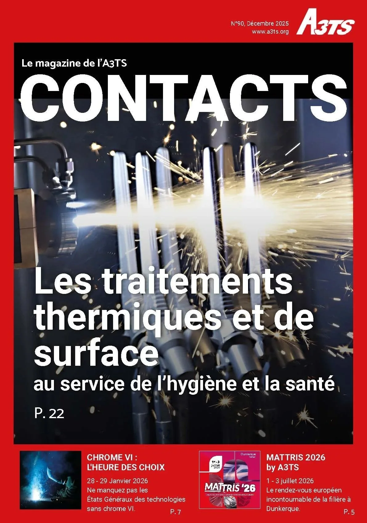 A3TS Contacts n°90 : Traitements de surface, Santé et Chrome VI