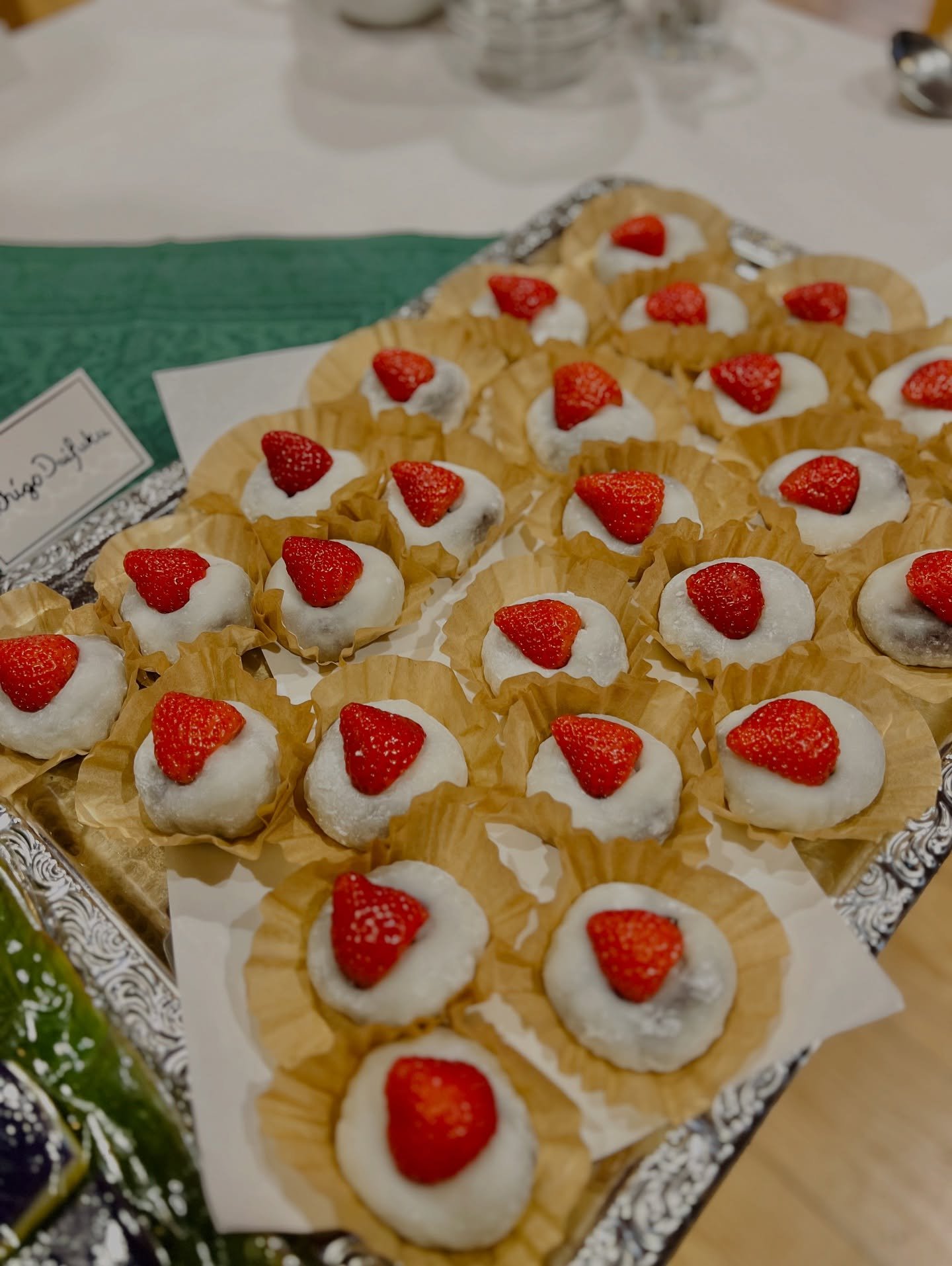 Ichigo Daifuku Mochi for a private party  as a dessert🍓🍓🍓🍡🍡🍡

I made these classic-style Mochi with fresh strawberries for a private party, and they turned out so lovely! 🍓💕
This is one of my favorite traditional Japanese sweet. It&rsquo;s so