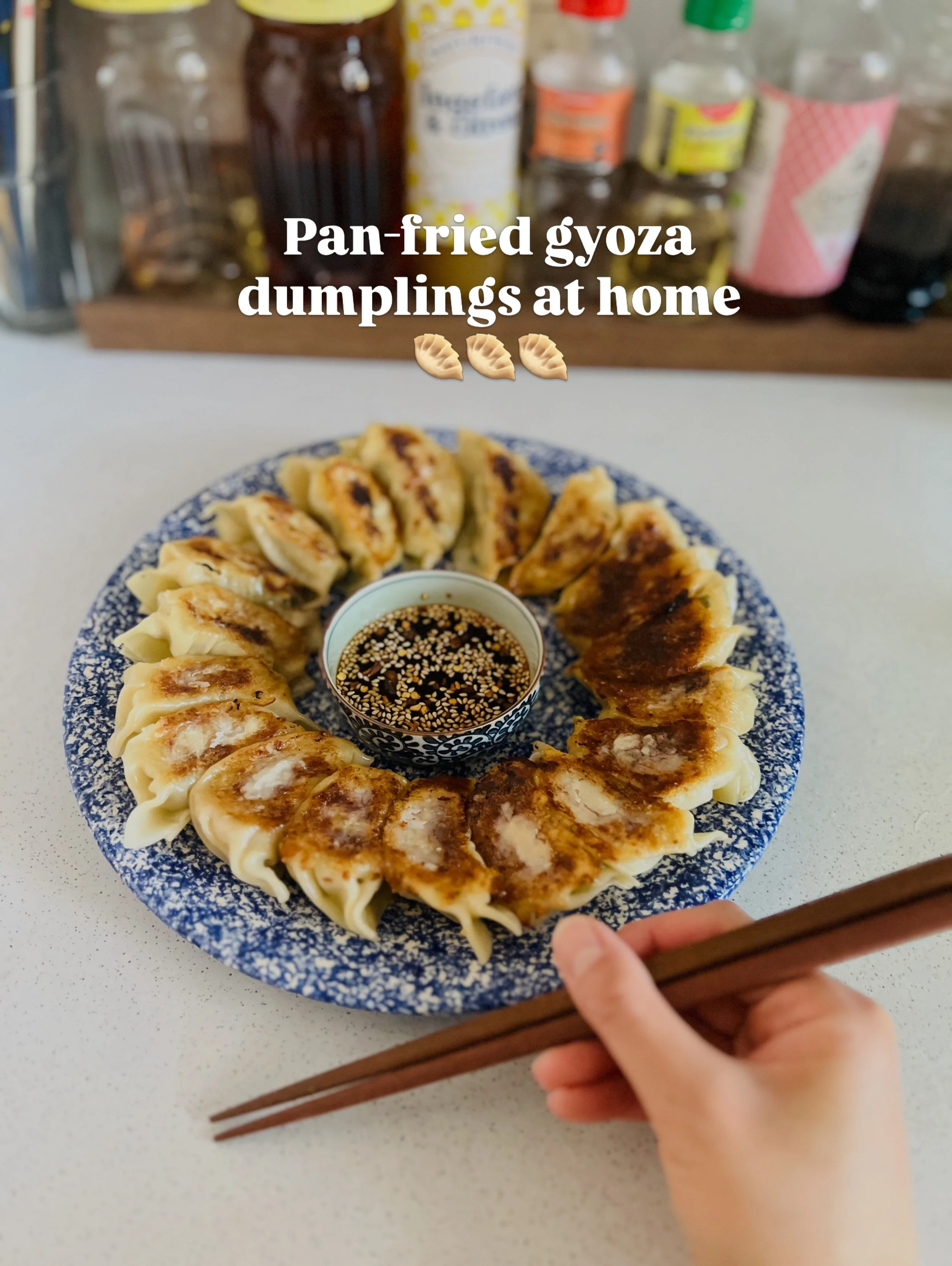 Pan-fried gyoza dumplings at home 🥟🥟🥟🔥🔥🔥
One of the best things about making gyoza from scratch is being able to enjoy them freshly cooked straight from the pan. Crispy and golden on the bottom, tender on top, and filled with a juicy, flavorful