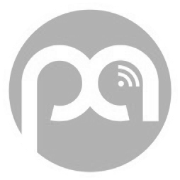 A stylized logo with the letters 'pa' and a Wi-Fi symbol inside the letter 'a' on a gray circular background.