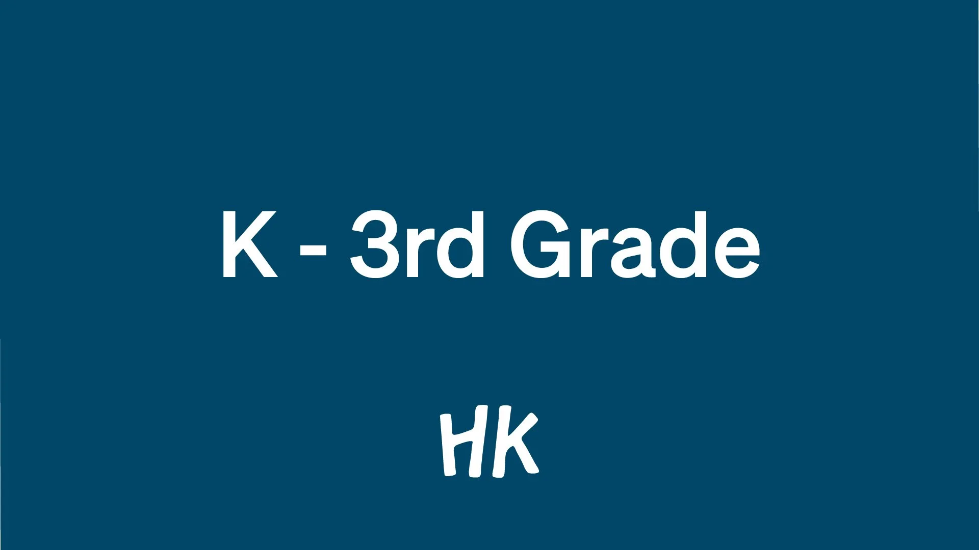 Early Childhood Elementary