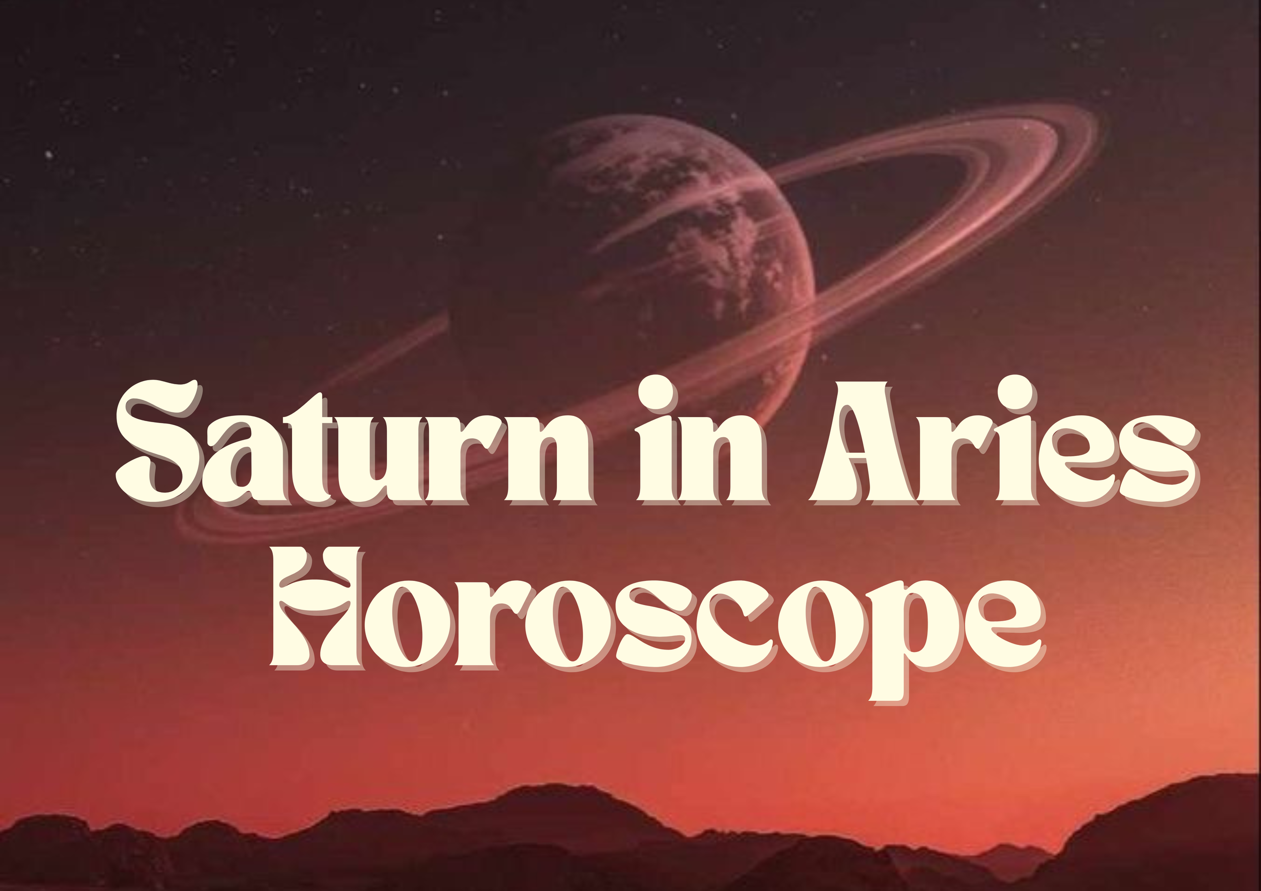 Saturn in Aries Horoscope