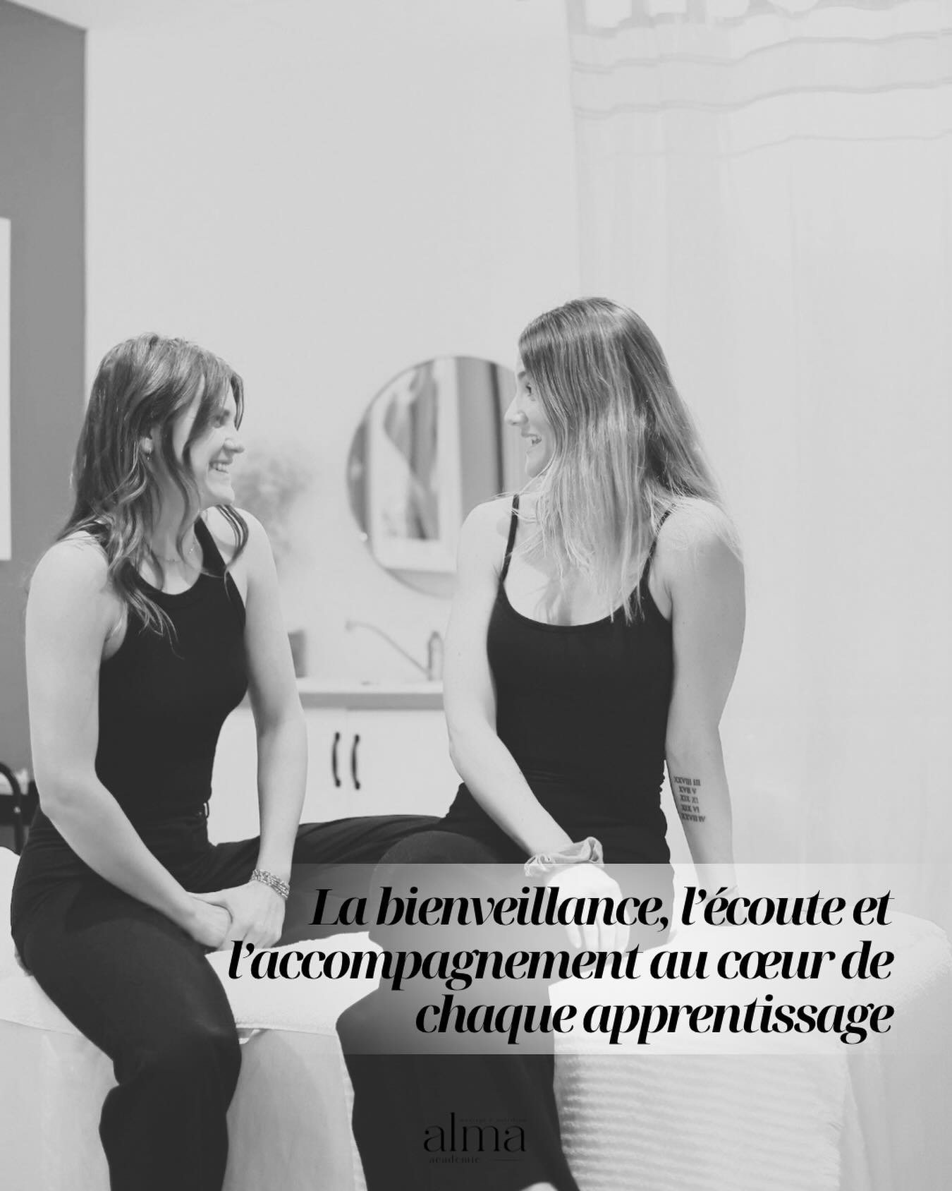 Chez Alma Acad&eacute;mie, on croit qu&rsquo;une bonne formation, ce n&rsquo;est pas seulement apprendre un protocole par c&oelig;ur ✨

C&rsquo;est aussi apprendre &agrave; &eacute;couter, observer, comprendre&hellip; et accompagner avec justesse.

&
