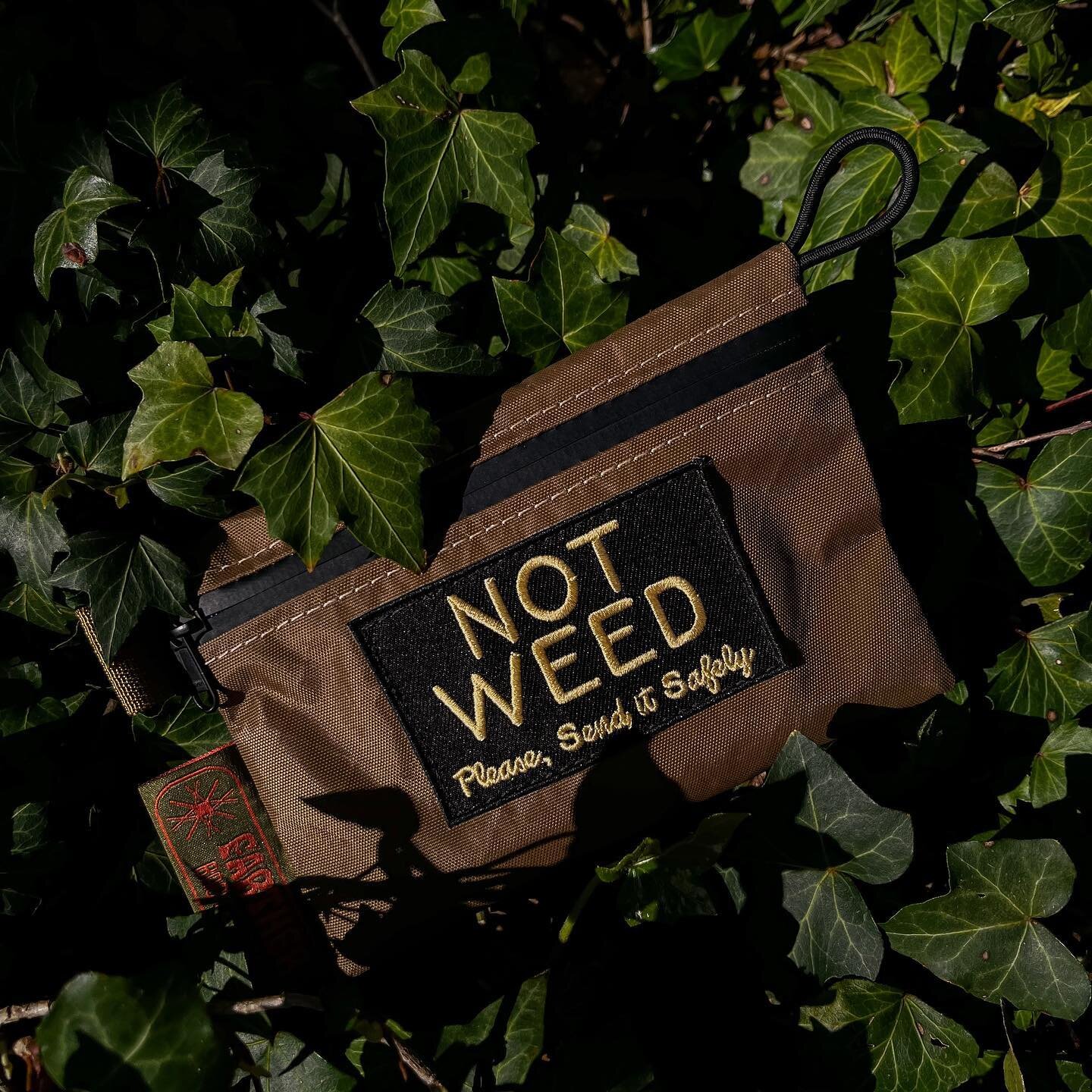 To Not Weed or not to Not Weed? That is the question you&rsquo;ll have to ask yourself today at 4:20 MST. Made these pouches with Nick @sendit_safely from 100% recycled fabric. Link is in my bio so be ready. They won&rsquo;t last long ✌🏻