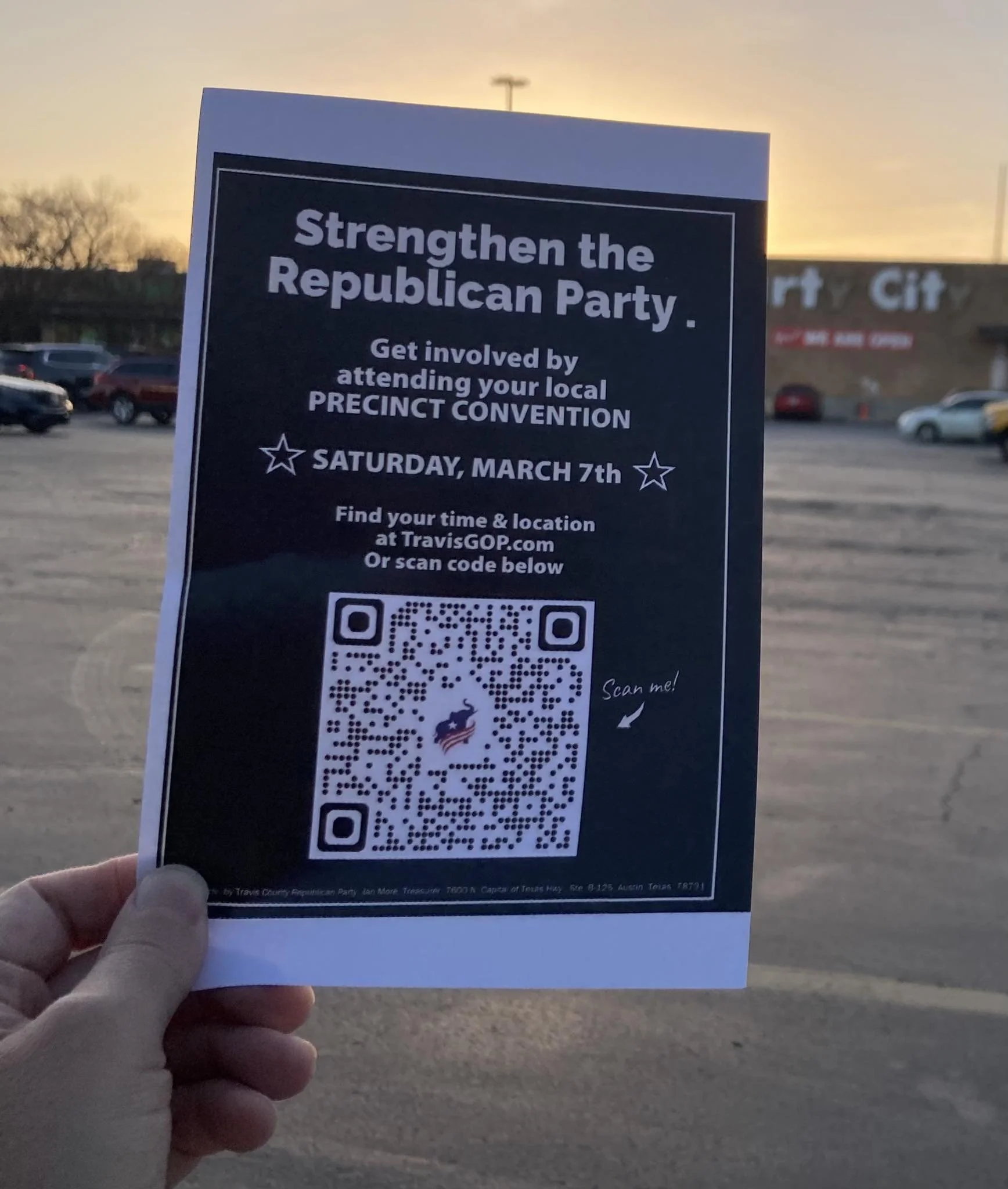 Did you see or recieve your precinct conventions flyer when voting?