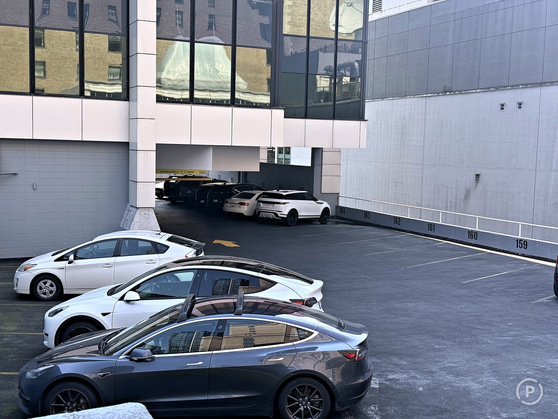 Outside parking lot