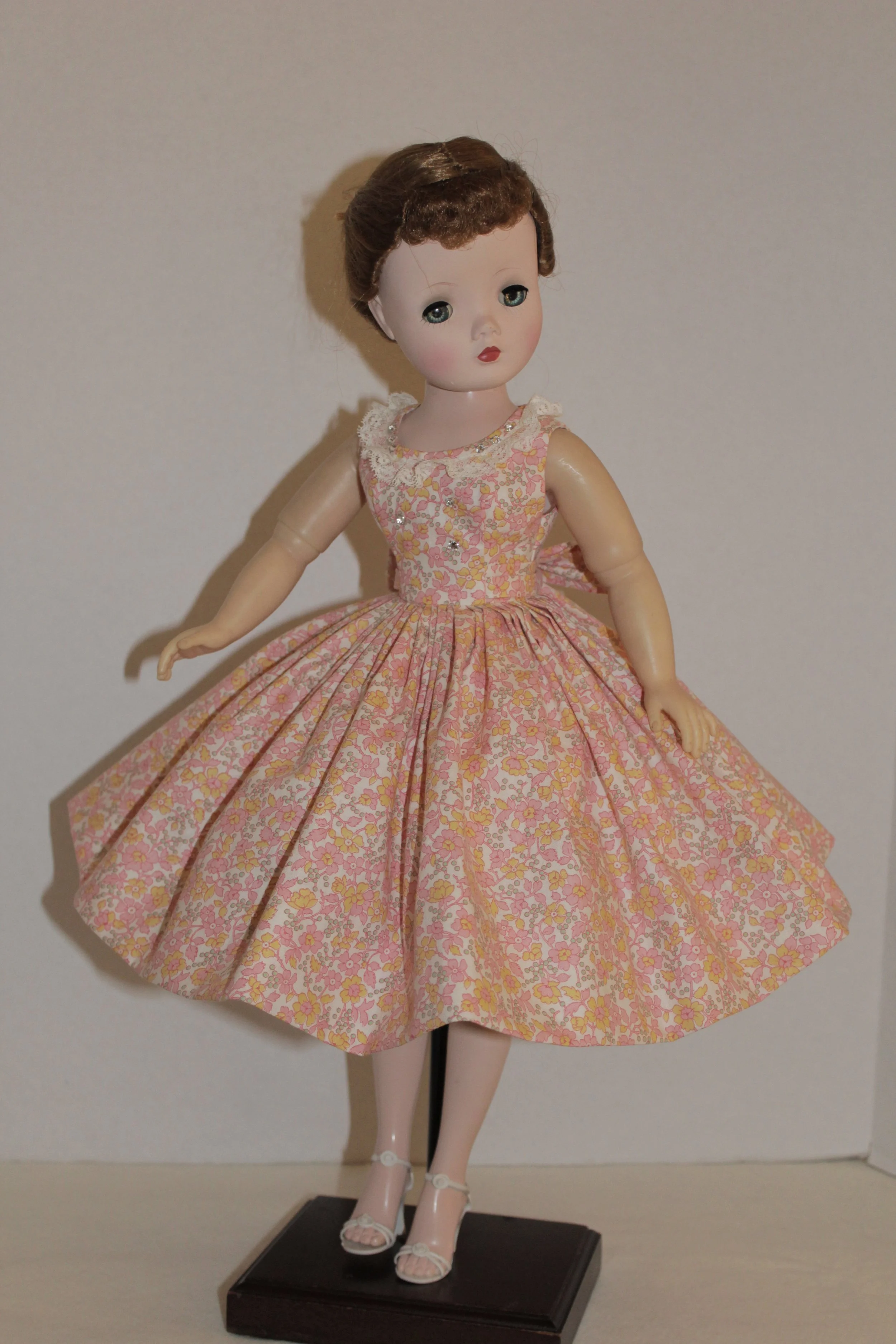 Cotton Sundress w/ Pink & Yellow Tiny Floral for Cissy