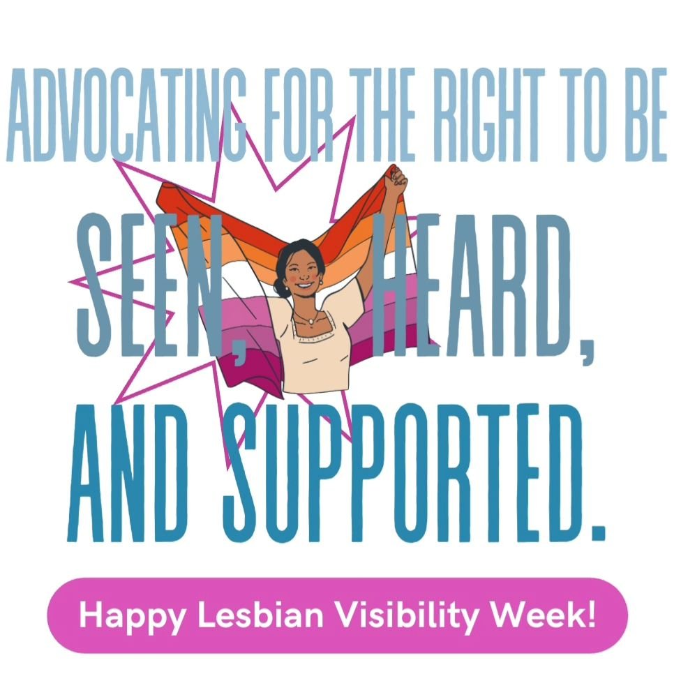 Happy Lesbian Visibility week! 💙

#lesbianvisibilityweek #pride #seen #heard #supported #advocate #gay