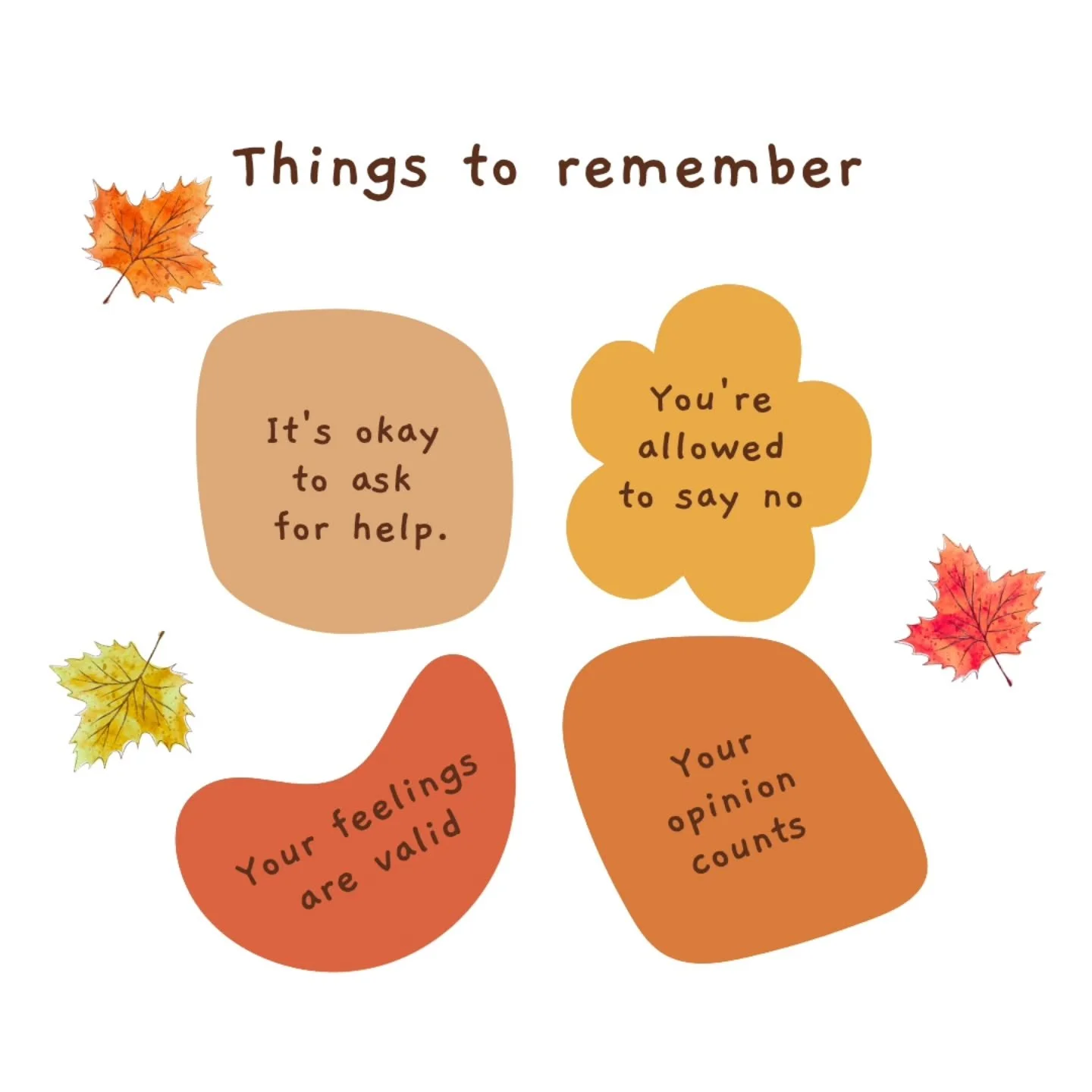 Fall Feeling Reminders 🍂💙
#fall #autumn #feelings #valid #mentalhealth #selfhelp