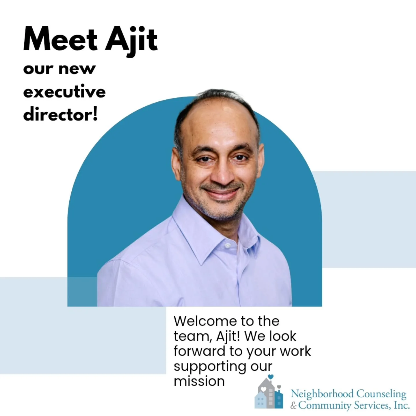 To learn more about Ajit, his professional experience, and the amazing qualities he brings to NCCS, go to our website: NCCSINC.ORG 💙
#new #executivedirector #boston #somerville #cambridge #mentalhealth #selfhelp #therapy