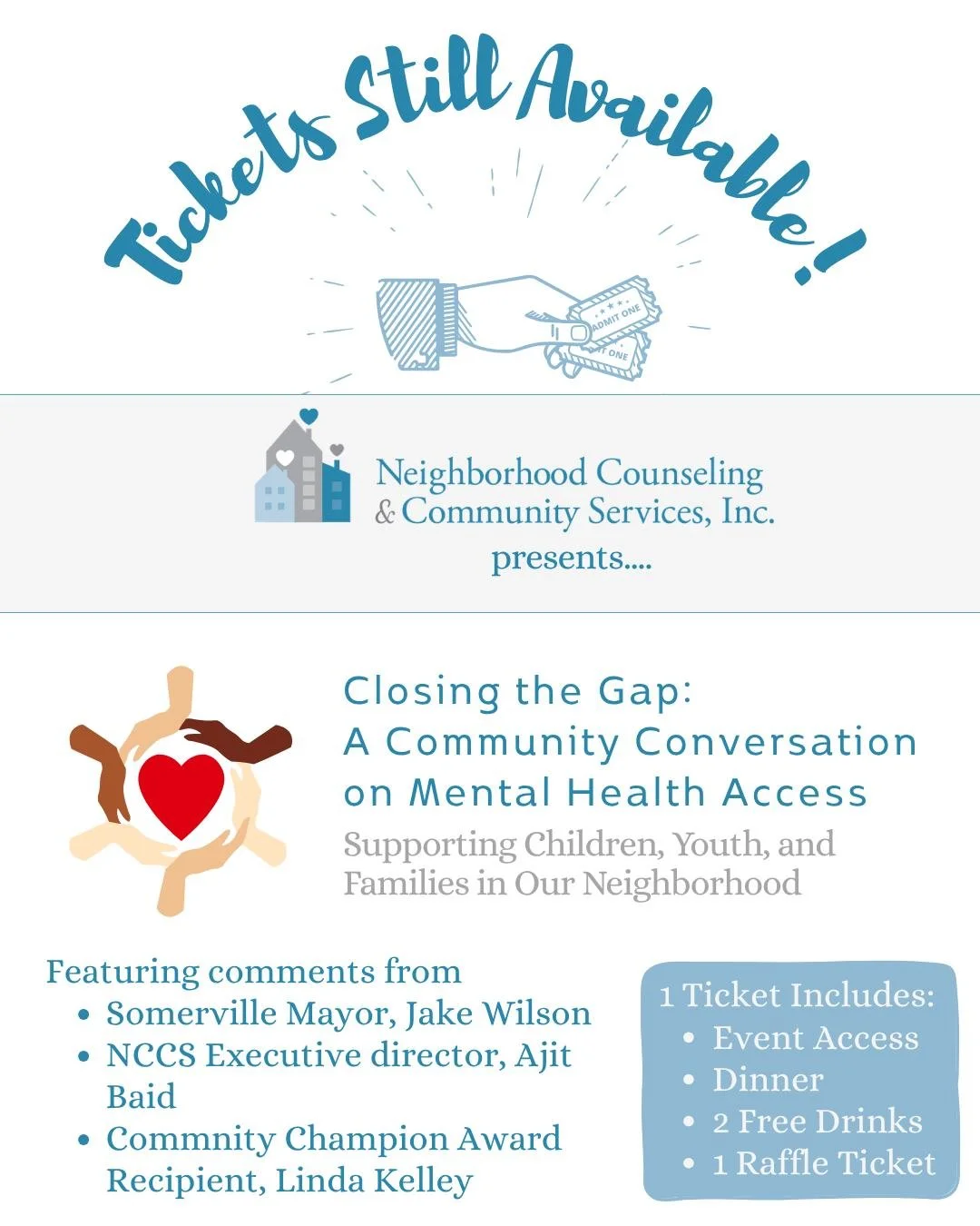 Join us May 16th for our Mental Health Awareness Fundraiser Dinner! There will be live music, food, speakers, and even a raffle. Follow the link in our bio to reserve your ticket now, we are looking forward to seeing you there! 🩵

#livemusic #raffle