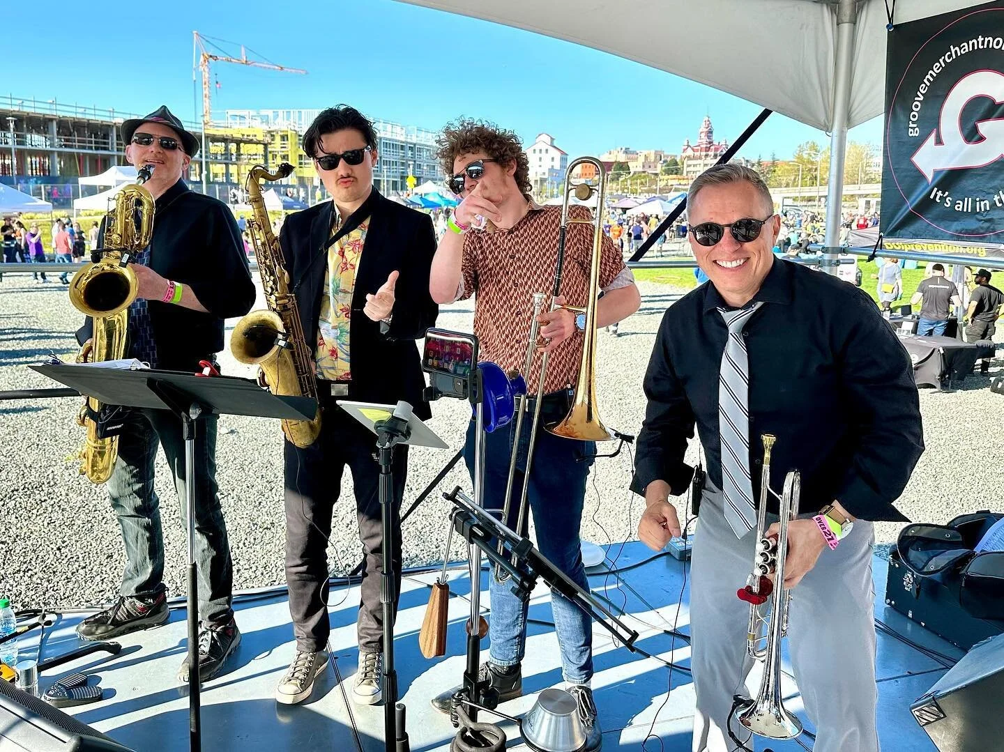 I know these guys had fun playing @aprilbrewsday as did the rest of North Sound Soul. We&rsquo;ll share some footage soon and will also be announcing more upcoming show dates soon! #northsoundsoul #bellinghamevents