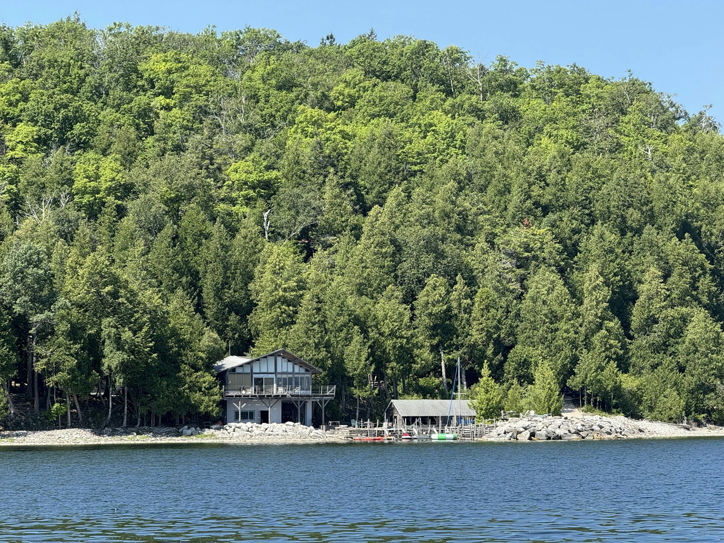 A LAKESIDE COTTAGE IN MICHIGAN.