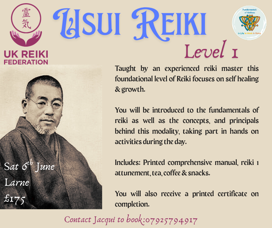 Reiki Level 1 - Saturday 6th June
