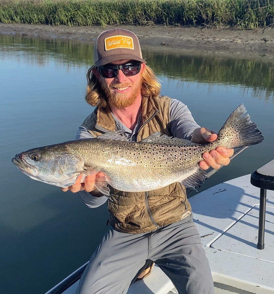 I have a new lucky hat!
&bull;
My new PB sea trout at 25&rdquo;