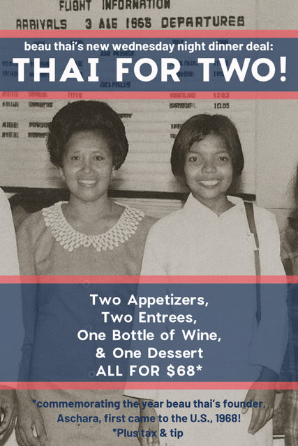 Thai for Two: Wednesday Night Dinner for Two in Washington, DC