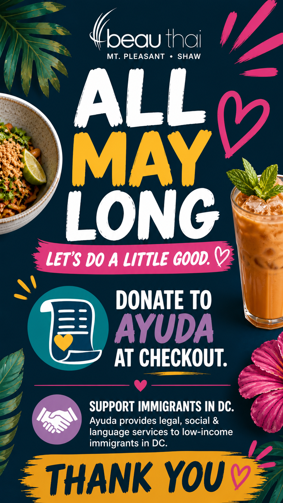 Beau Thai Launches May Fundraiser Supporting Ayuda