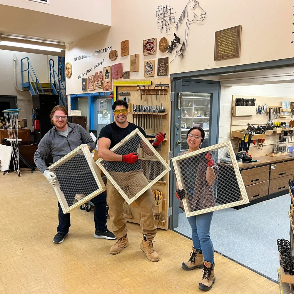 Thank you to Teaching Students from Queen's University for constructing 54 nest protectors for the 2023 season.