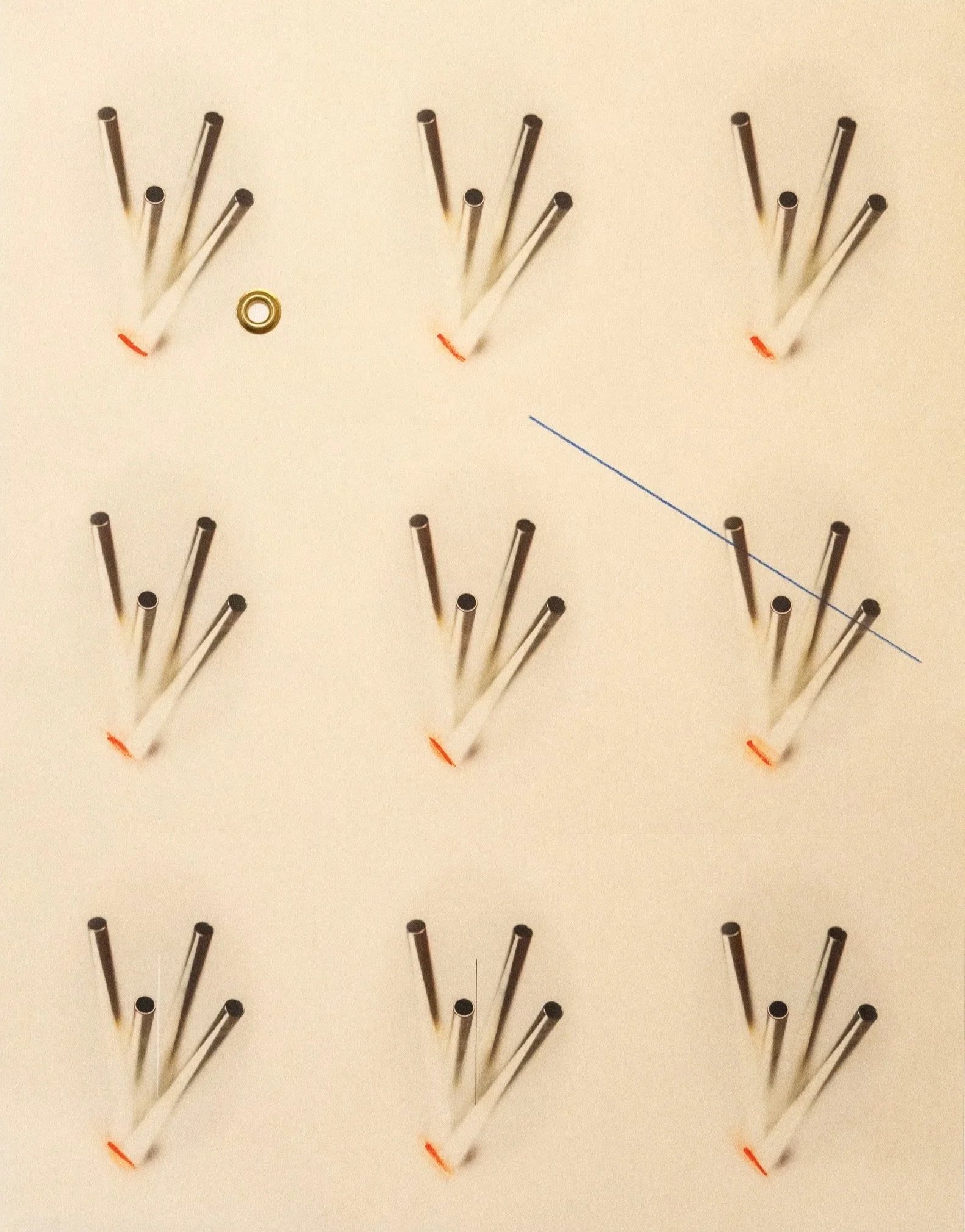when nature ceased, we had visions of a sprig (17x22) archival pigment on washi paper with colored pencil, acrylic paint, and a brass grommet /2026/ 1 of 1