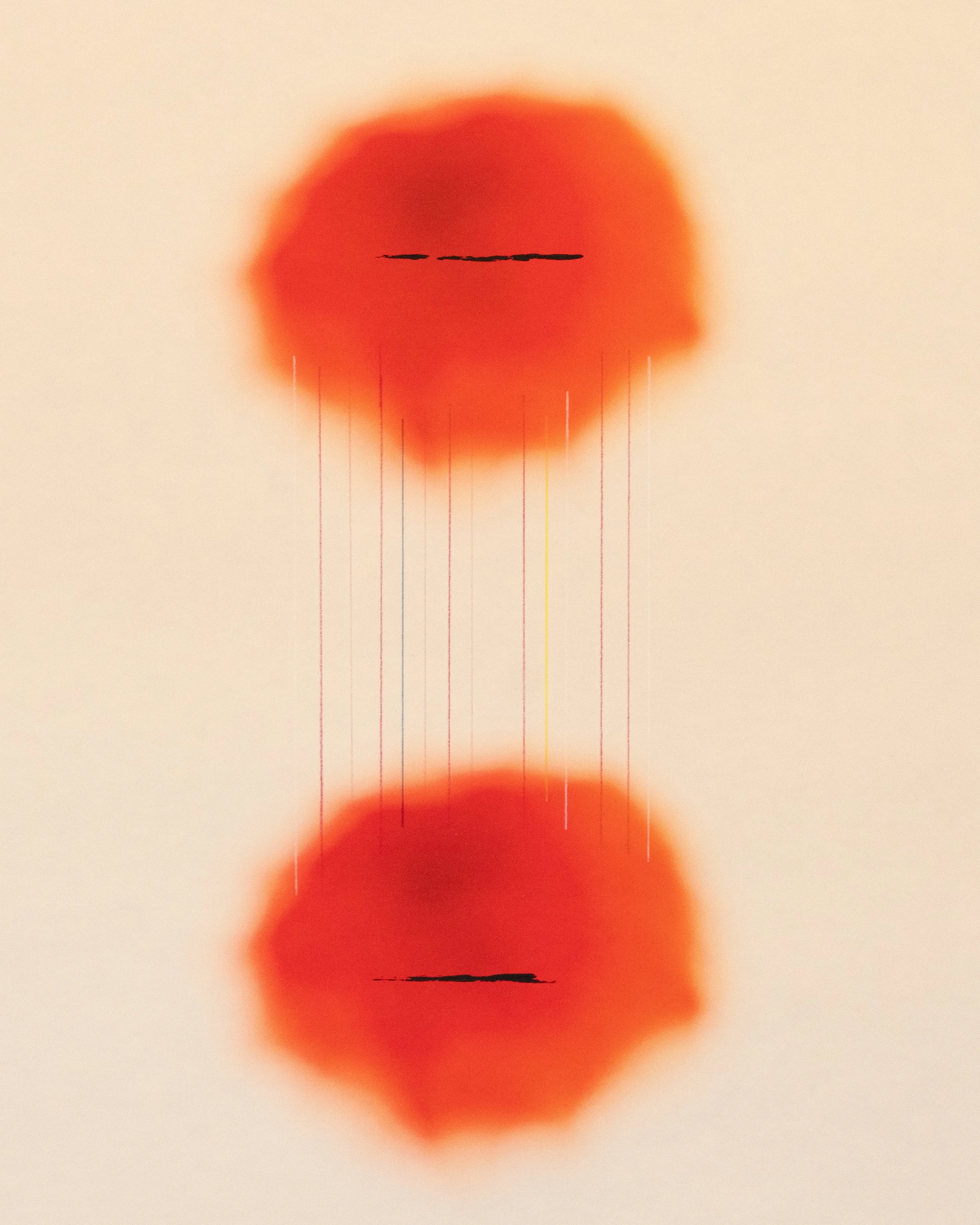 unspoken (17x22) archival pigment on Asuka paper with colored pencil and acrylic paint 
/2025/ 1 of 1 