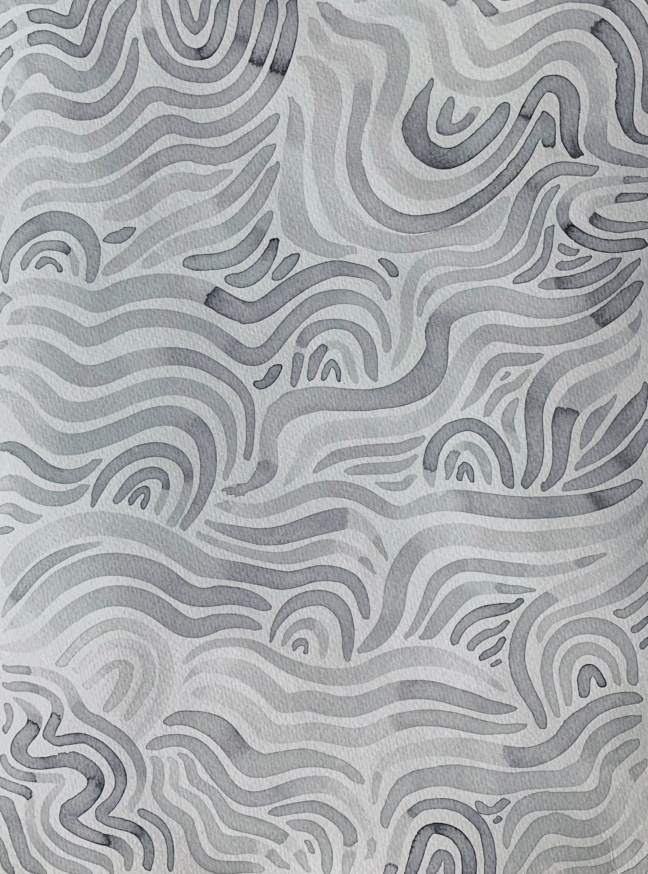 black waves