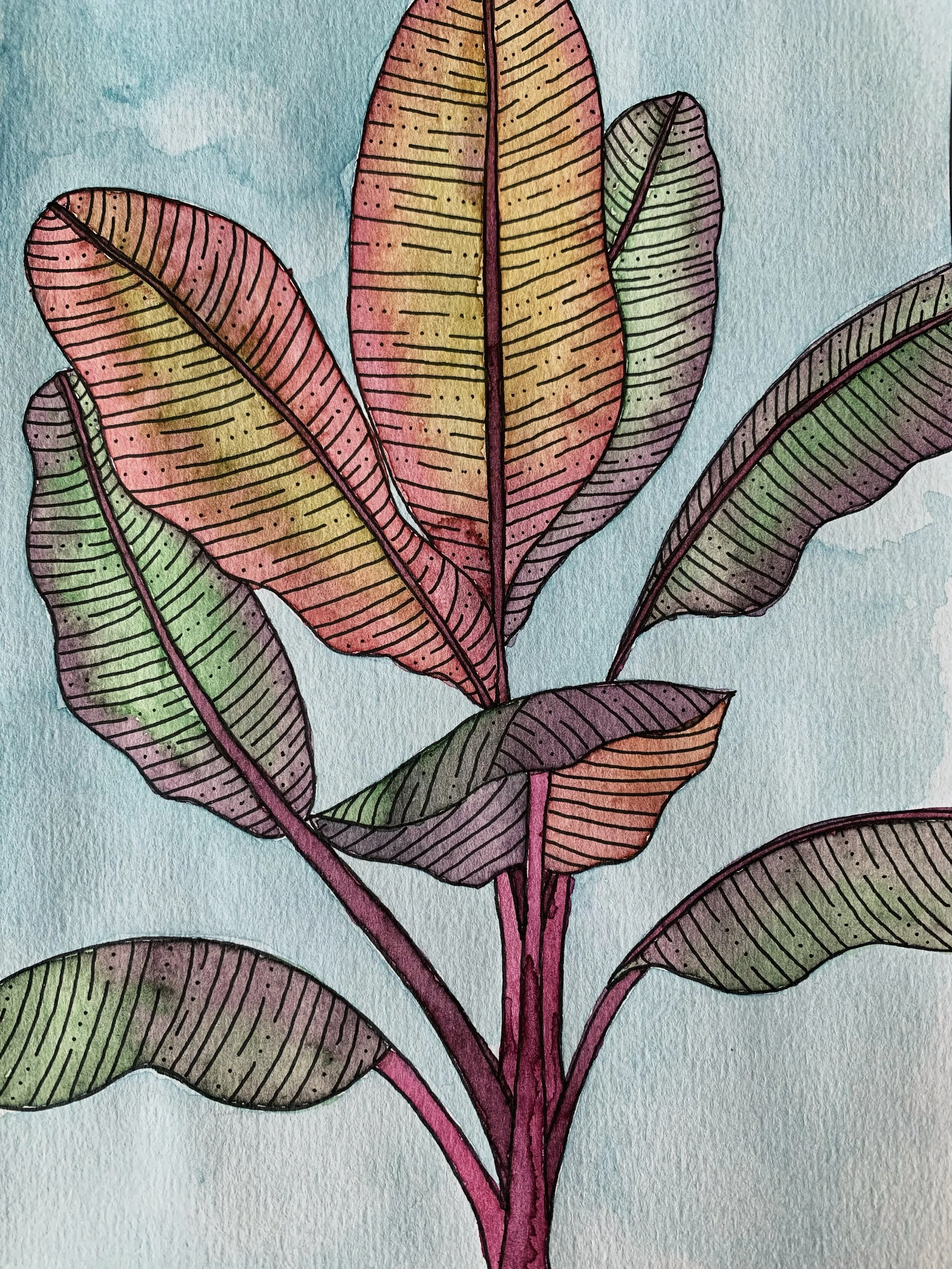 colorful leaf art