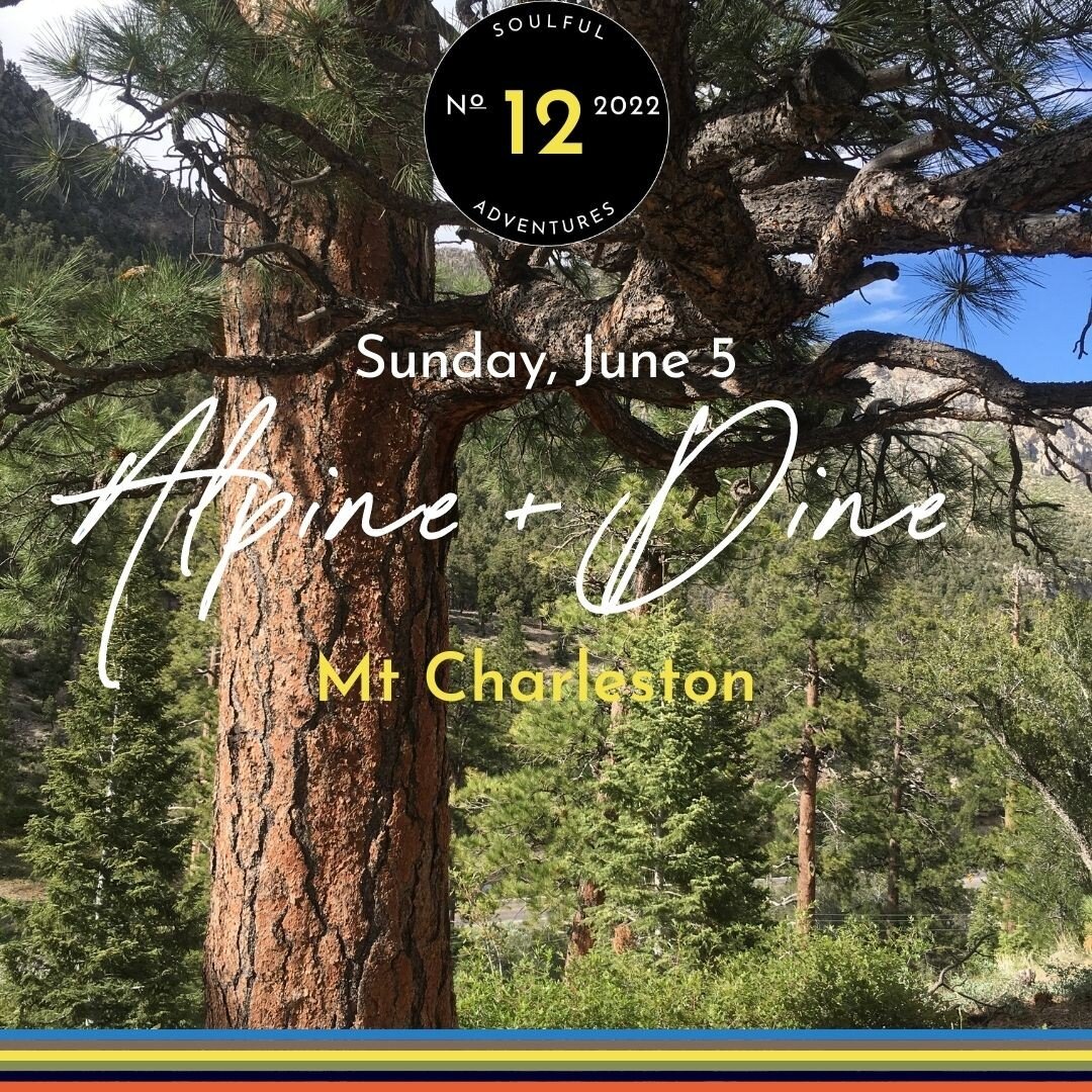 We are 50% to our goal of 22 hikes in 2022!
Heading up to Mt Charleston for cooling temps this Sunday leaving the city around 8 am.
Hike and picnic... I DESERVE THIS WILDLY INDULGENT DAY IN NATURE!
DM to join us!