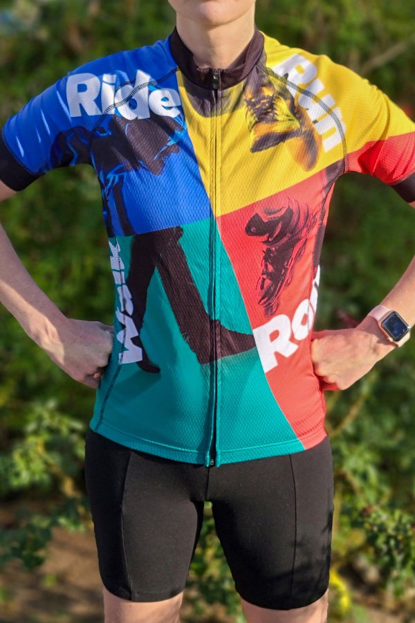 Finish The Ride Chevron Bicycle Jersey — Streets Are For Everyone