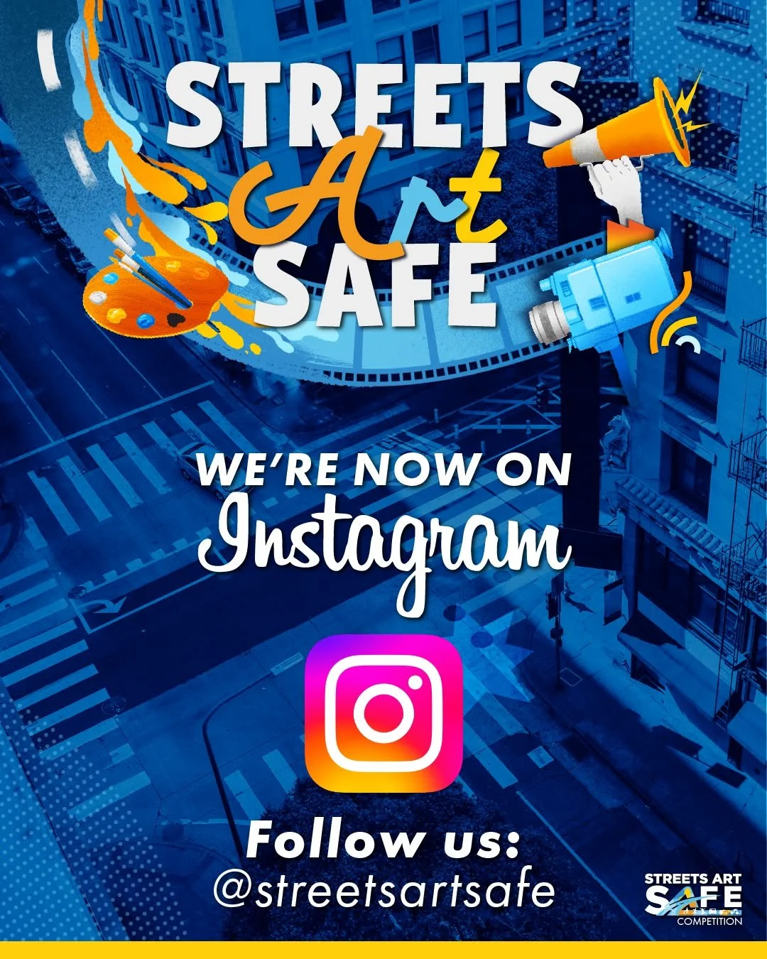 🎨🎬 Welcome to Streets, Art, SAFE — where creativity meets change.
We’re an educational program created by @streetsareforveryone that challenges high school students to use their voice (and their art) to speak about road safety. Through