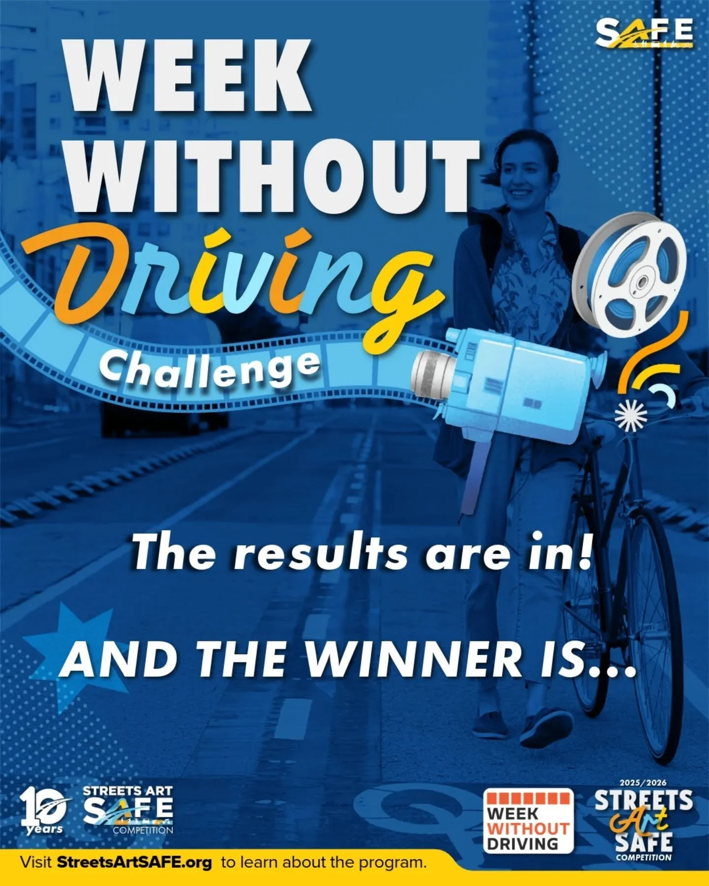 The results are in! The Week Without Driving Challenge winners have been announced, and their creativity, storytelling, and impact blew us away. From clever humor to inspiring journeys, these student PSAs show the benefits of walking, biking, and tak