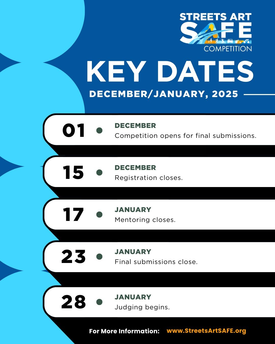🎨 Reminder for students and teachers! The Streets, Art, SAFE Film &amp; Poster Competition is still open for high school participants across California. Use your creativity to inspire safer streets &mdash; check the key dates in the post and get you