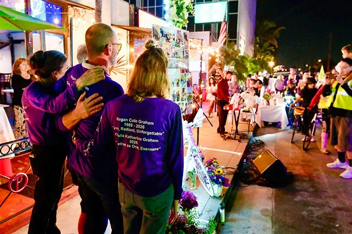 Vigil for Regan Cole-Graham and Ophelia, killed by traffic violence 2026