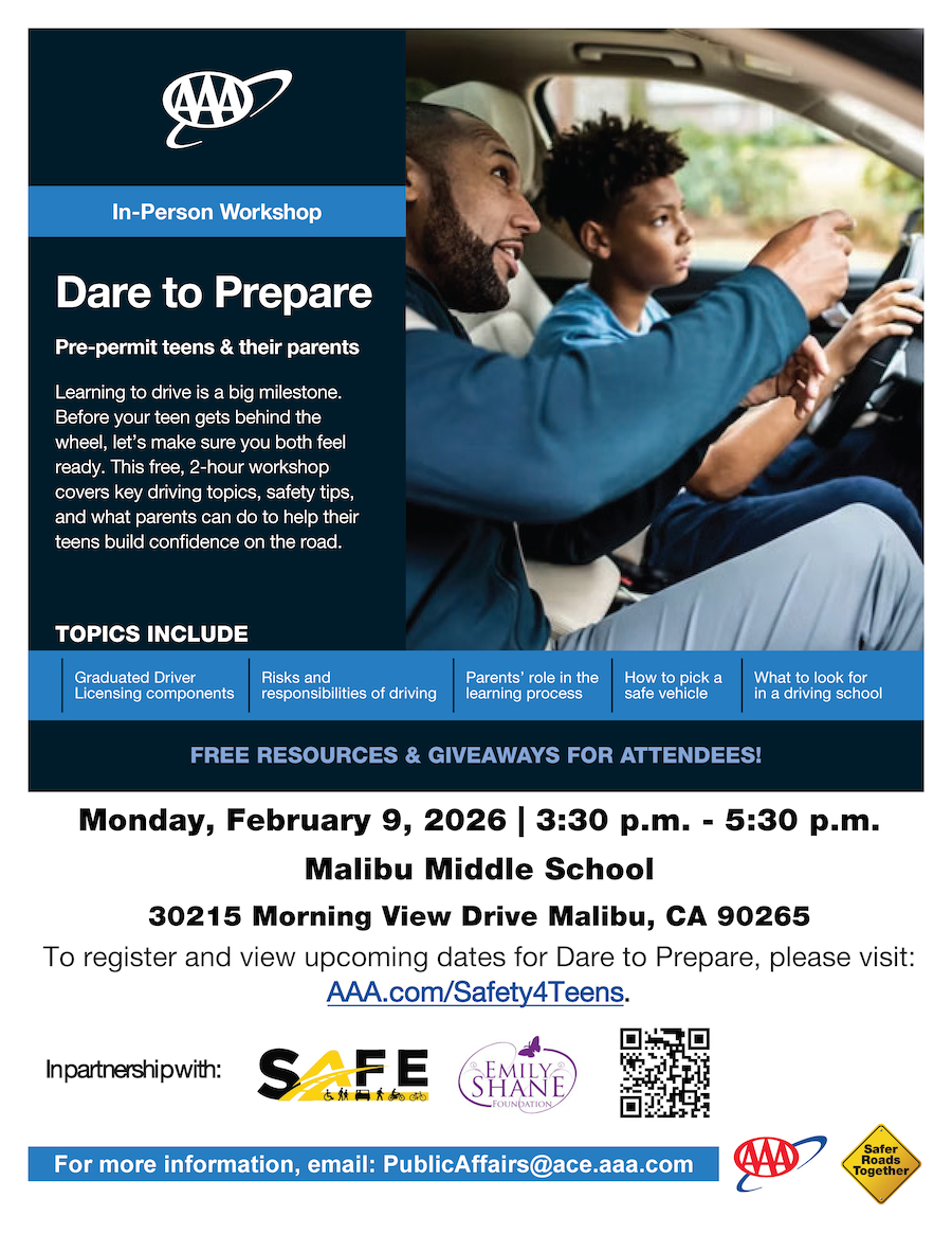 Dare to Prepare in-person seminar for Malibu area.