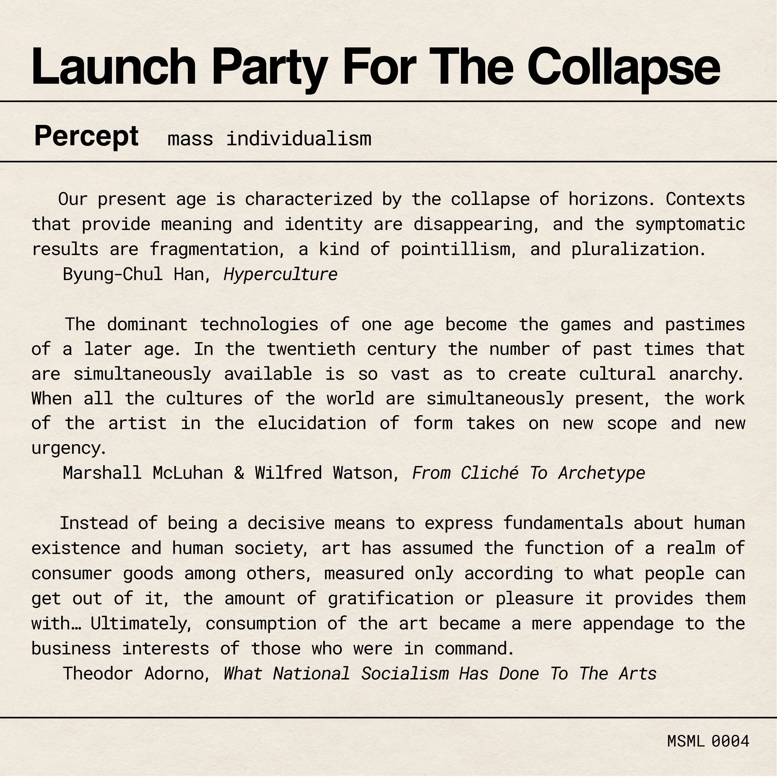 MSML 0004 — Percept