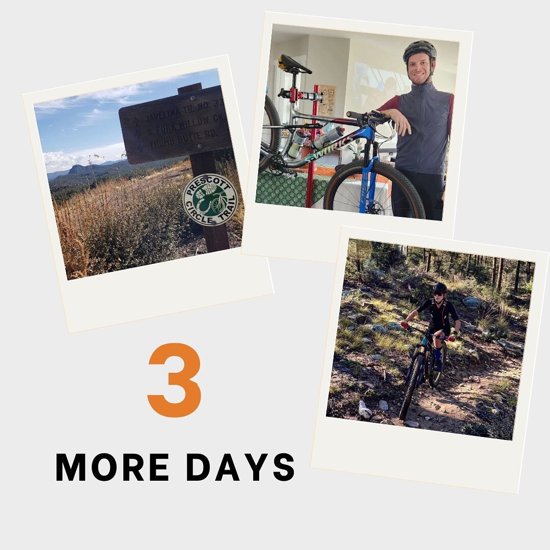 Only 3 more days to submit your ride!

We can&rsquo;t wait to see everyone at the finishers party on Saturday at the County seat!

#prescotttrailschallenge #prescottaz #prescottarizona #prescottmtb #mtbarizona #arizonamtb #prescotttrails #prescottmou