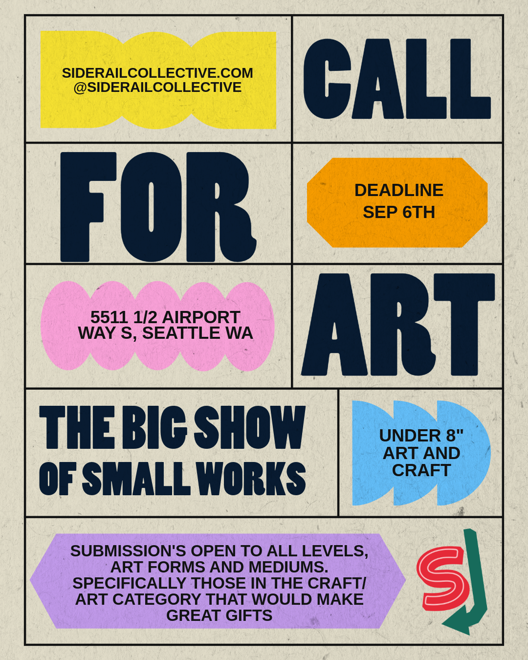 Deadline for BIG Show of small Works Show