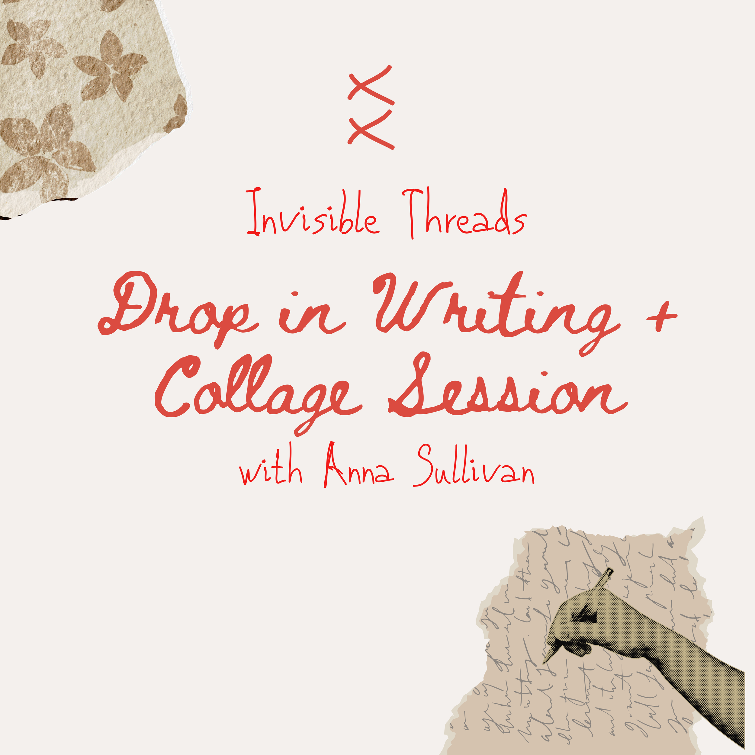 Special Drop in Writing/Collage Session with Anna Sullivan from Pidge Post