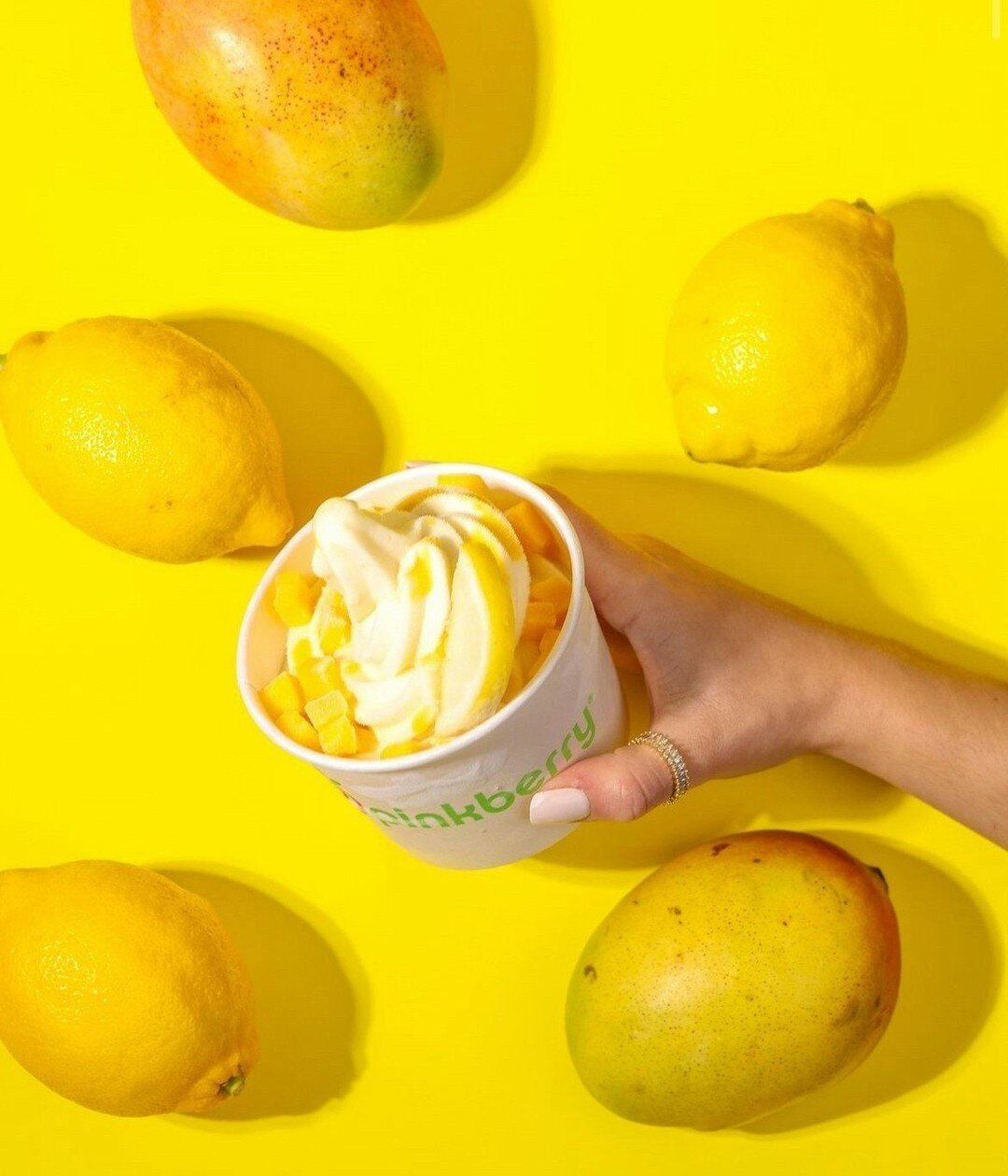 Have you heard? @pinkberryswirl is now swirling Mango Lemonade frozen yogurt! 🍦 Stop by @ripinkberry inside of Warwick Mall to try the new flavor topped with fresh mango! 🍋 🥭 

Pinkberry is also now serving Crushed Teas in the flavors watermelon a