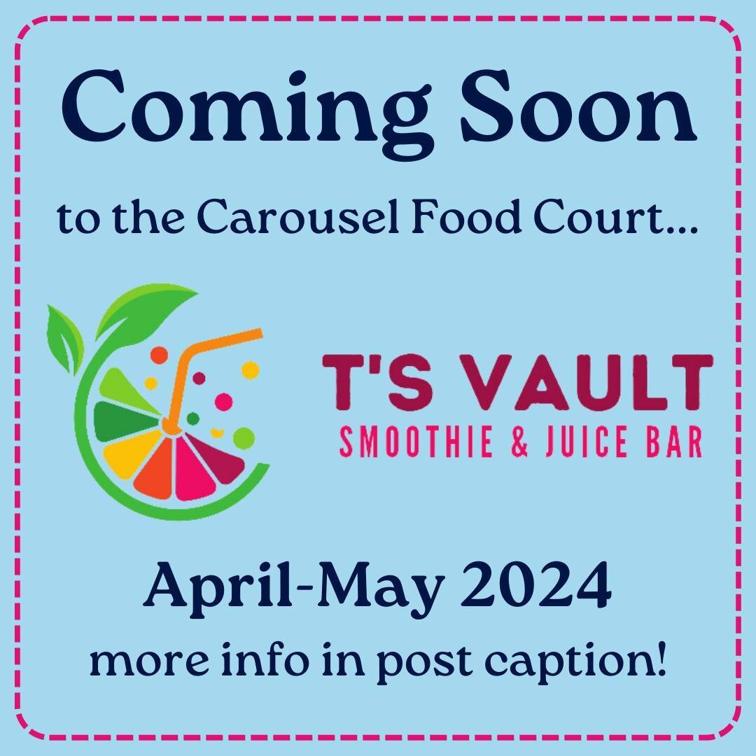 🌟 Exciting news alert! 🌟
Get ready to refuel and refresh at Warwick Mall's newest addition, @tsvault_smoothiejuicebar , opening this April-May! T&rsquo;s Vault has an existing location in North Kingstown and we are looking forward to being a part o