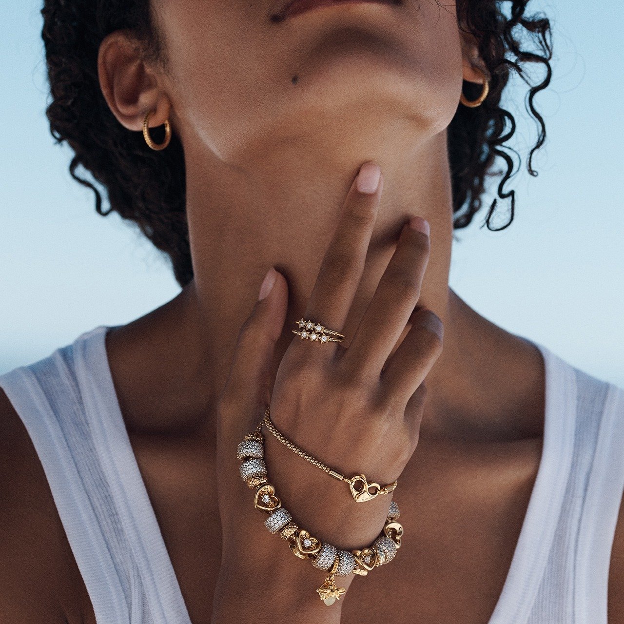 When it comes to stylish jewelry for the Summer, @Pandora has your back! ☀️ 🌊 

From celestial stacking rings to matching freshwater cultured pearl treasures, these pieces shine brightest stacked and styled together. ✨ 💎 

Pandora products make bea