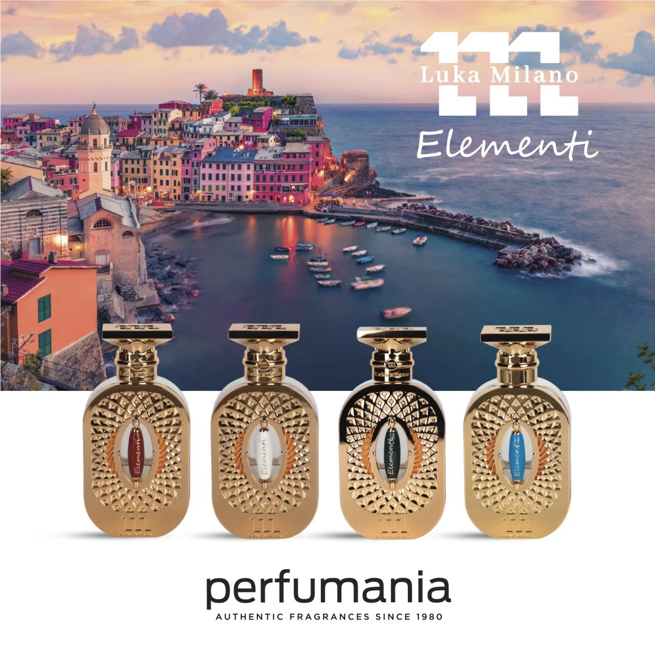 The Elementi Collection has entered the chat ✨🌊🔥🌿💨

Four elements. Four iconic scents. One unforgettable vibe. Discover Luka Milano&rsquo;s Elementi collection, now BOGO 50% OFF PLUS 2x loyalty points all month long at @perfumania Warwick Mall! 
