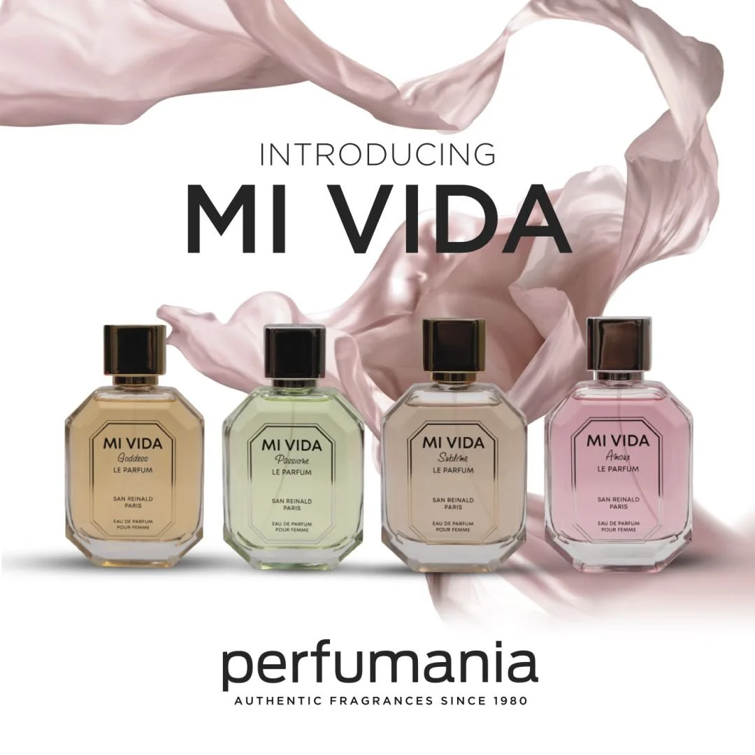Say hello to MI VIDA, a new women's fragrance collection with four fresh new scents. 🌸✨ For a limited time at @perfumania Warwick Mall, buy one and get one 50% off on select MI VIDA fragrances. Perfect moment to find your new signature scent (or two