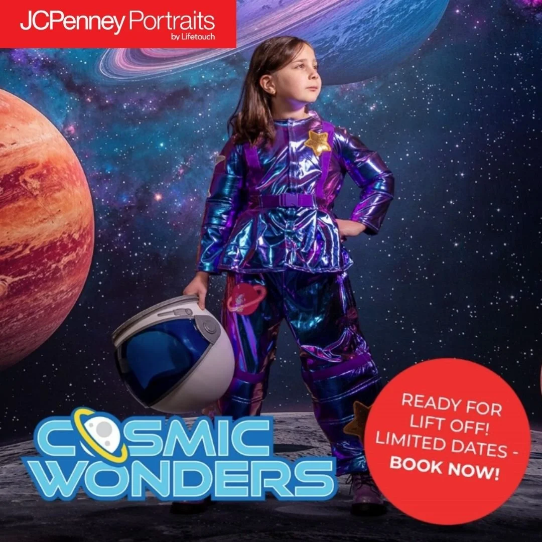 💫 Little stargazers, assemble! 🔭 

@jcpenneyportraits is bringing the cosmos to Warwick Mall with an exclusive Cosmic Wonders photography experience on May 30th &amp; 31st! 🌌📸

Book your out-of-this-world photoshoot today and give your little one