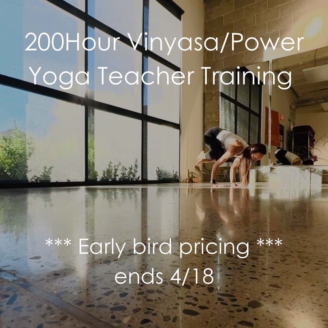 We&rsquo;re getting excited to start our 200hour Certified Yoga Teacher Training with Nikki on May 19th.
⠀
If you&rsquo;re still on the fence about it or still have questions please reach out soon as the early bird pricing of $3,888 ends on 4/18th.
⠀